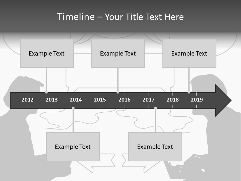 Laptop Shadow Graphic PowerPoint Template