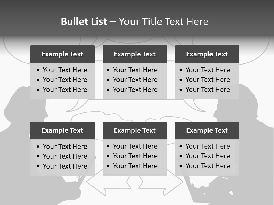 Laptop Shadow Graphic PowerPoint Template