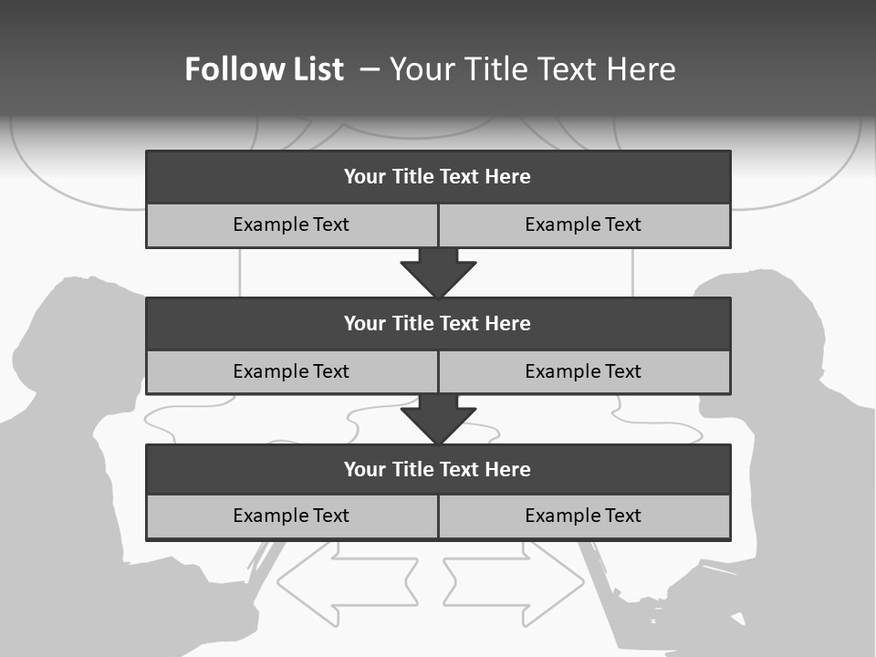 Laptop Shadow Graphic PowerPoint Template