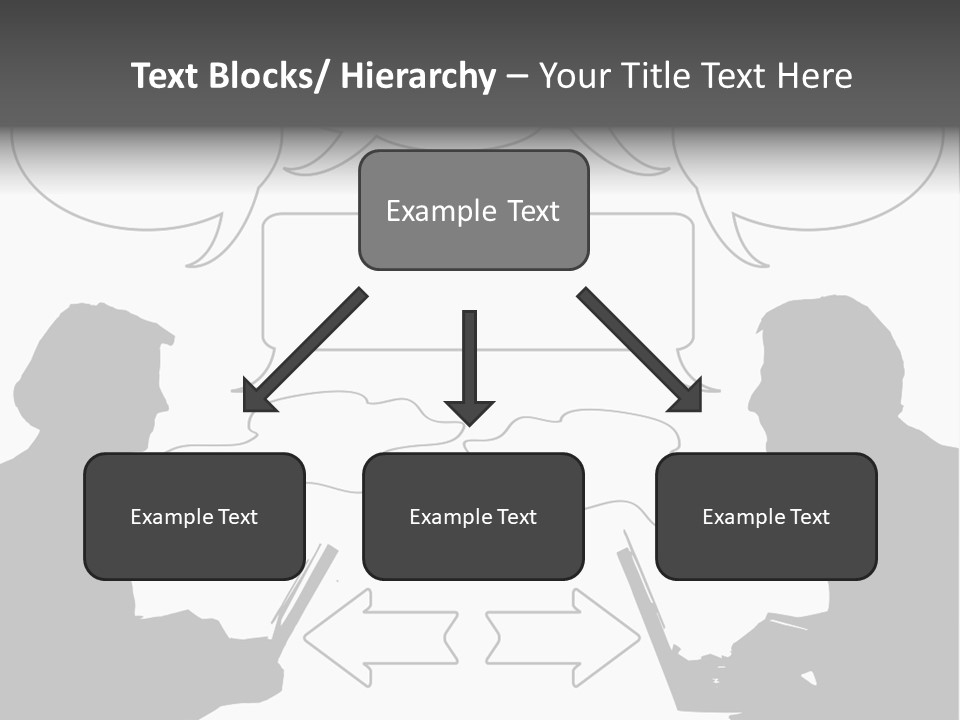 Laptop Shadow Graphic PowerPoint Template