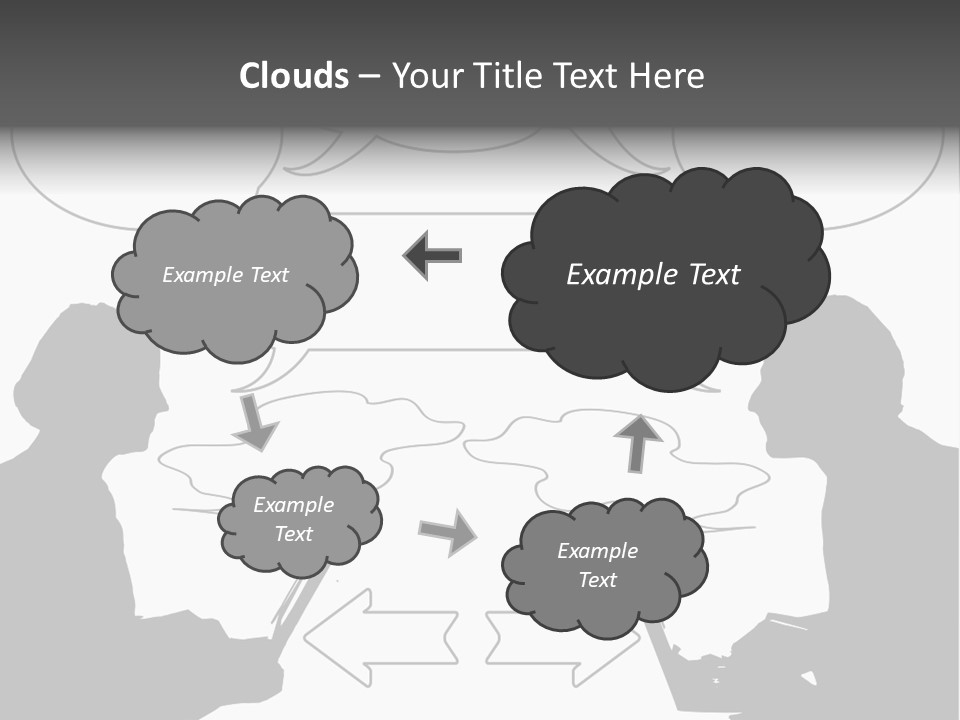 Laptop Shadow Graphic PowerPoint Template