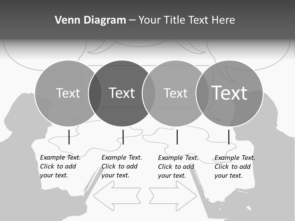 Laptop Shadow Graphic PowerPoint Template