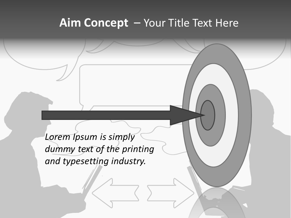 Laptop Shadow Graphic PowerPoint Template