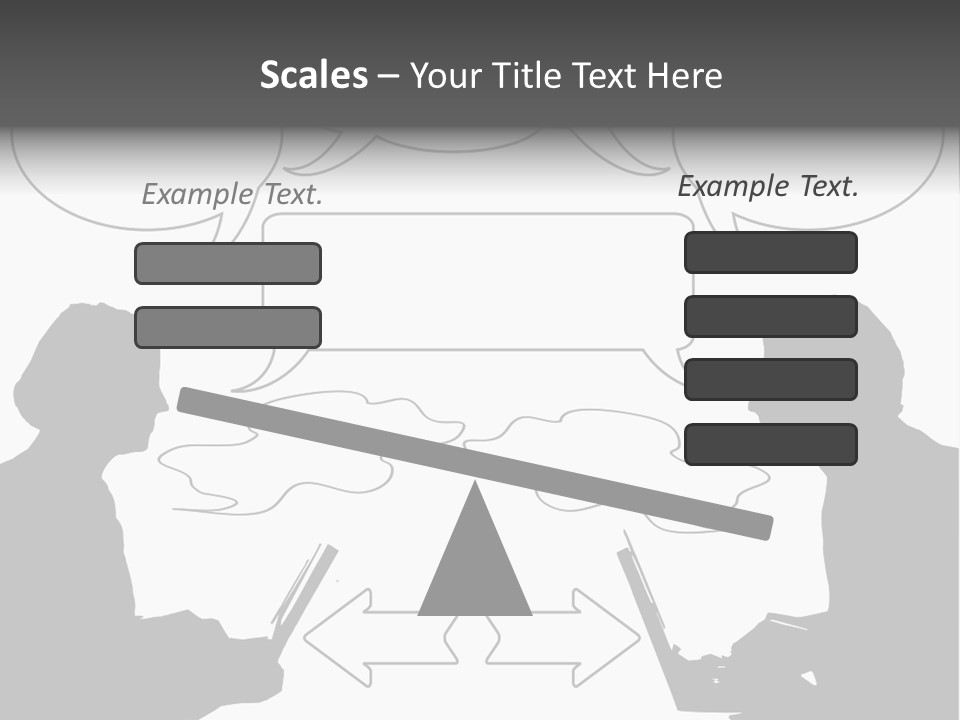 Laptop Shadow Graphic PowerPoint Template