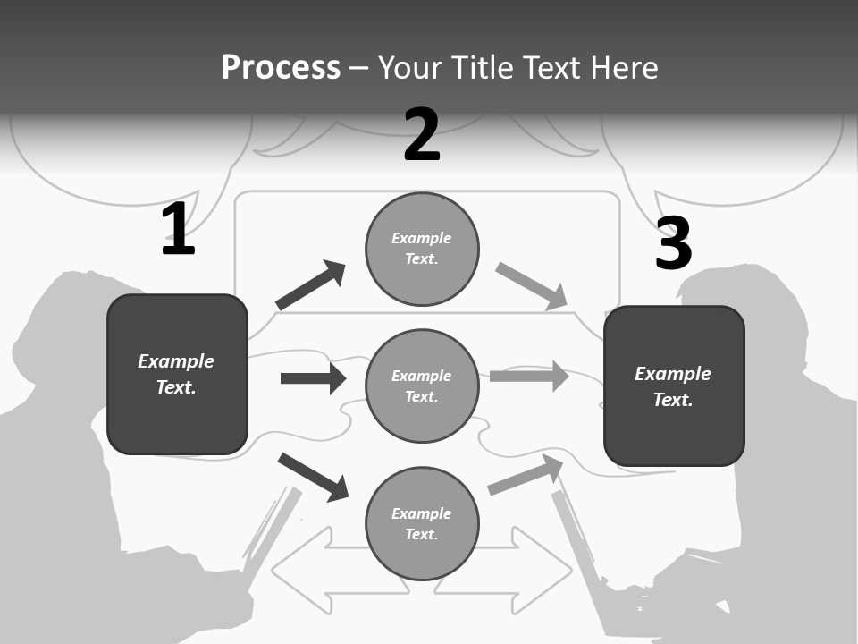 Laptop Shadow Graphic PowerPoint Template