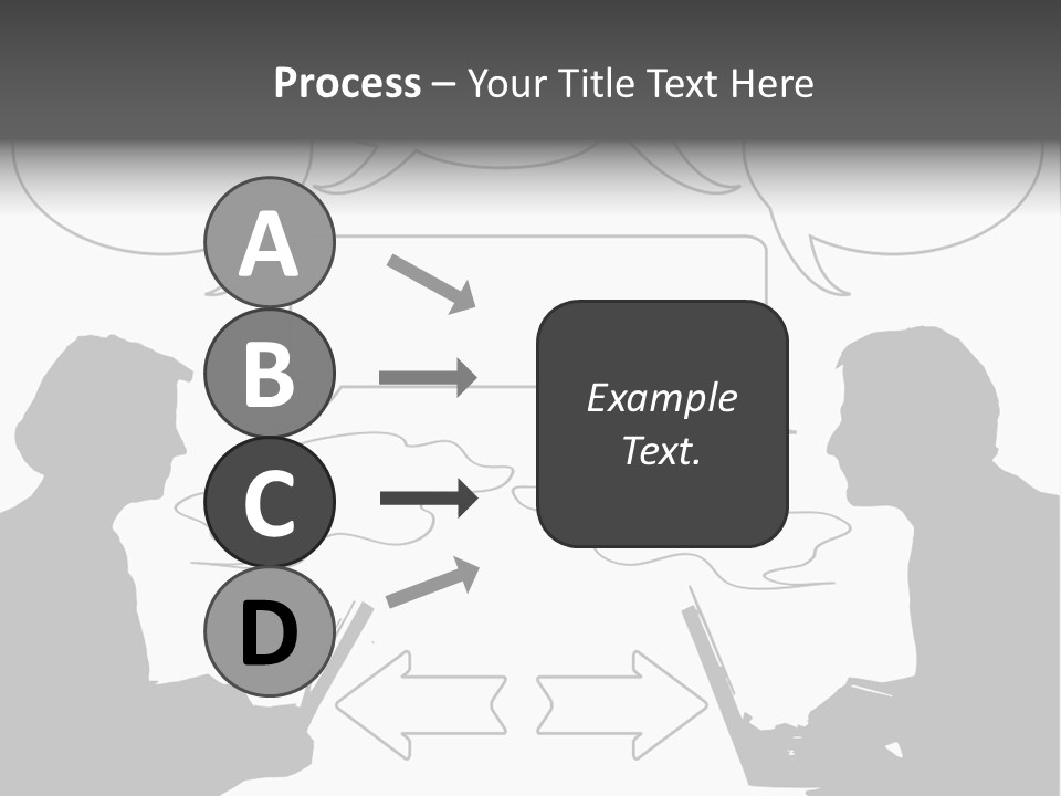 Laptop Shadow Graphic PowerPoint Template