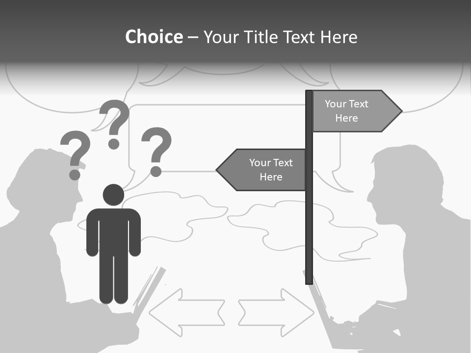 Laptop Shadow Graphic PowerPoint Template