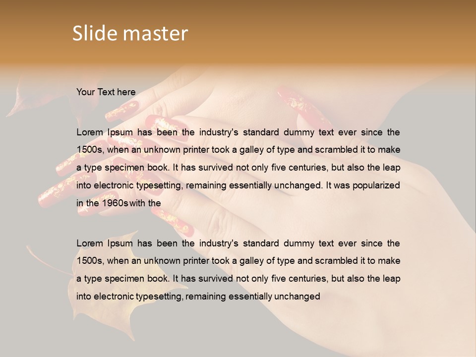 Nail Design True Style PowerPoint Template