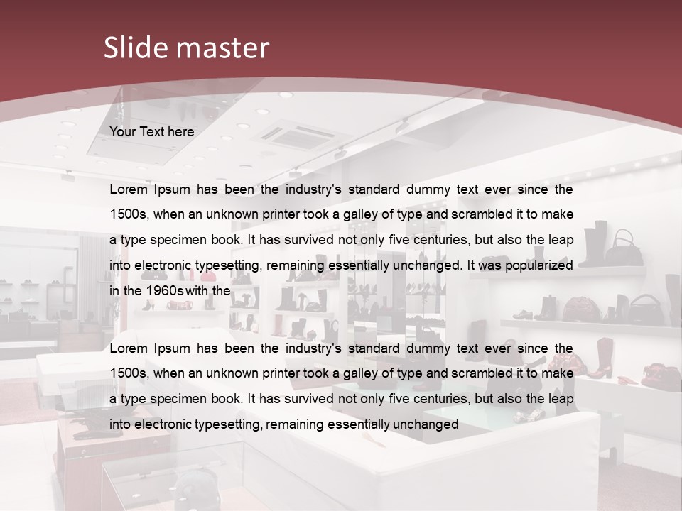 Bright Carpet Retail PowerPoint Template