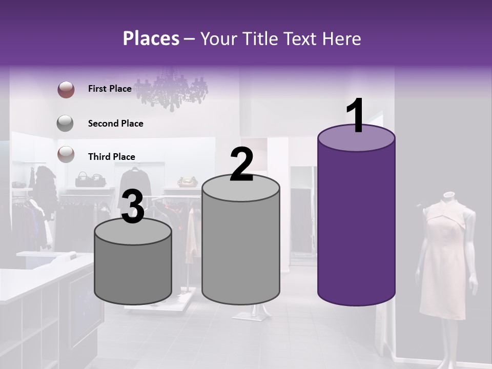 Shopping Department Clothing PowerPoint Template