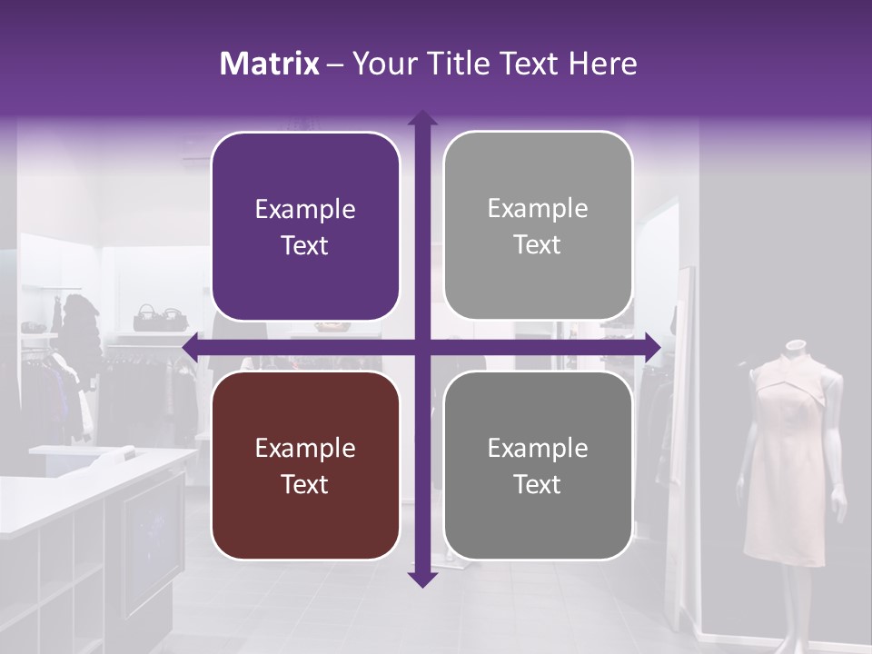 Shopping Department Clothing PowerPoint Template