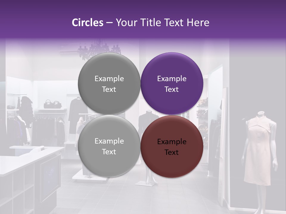 Shopping Department Clothing PowerPoint Template