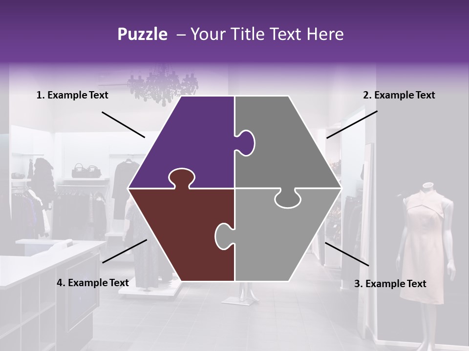 Shopping Department Clothing PowerPoint Template