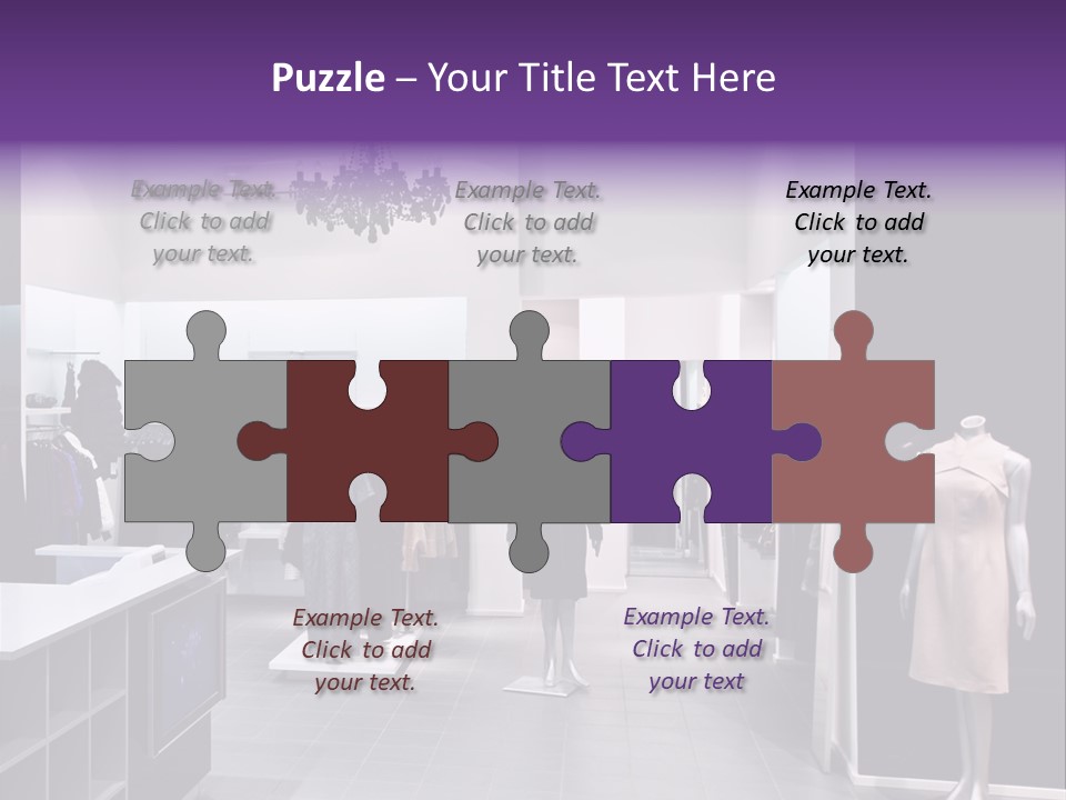 Shopping Department Clothing PowerPoint Template