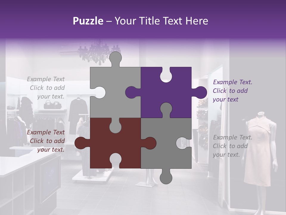 Shopping Department Clothing PowerPoint Template