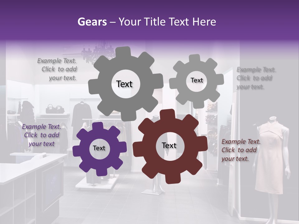 Shopping Department Clothing PowerPoint Template