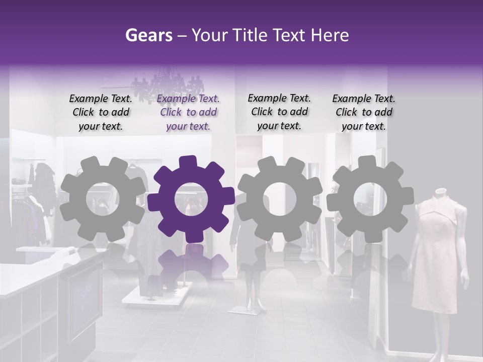 Shopping Department Clothing PowerPoint Template