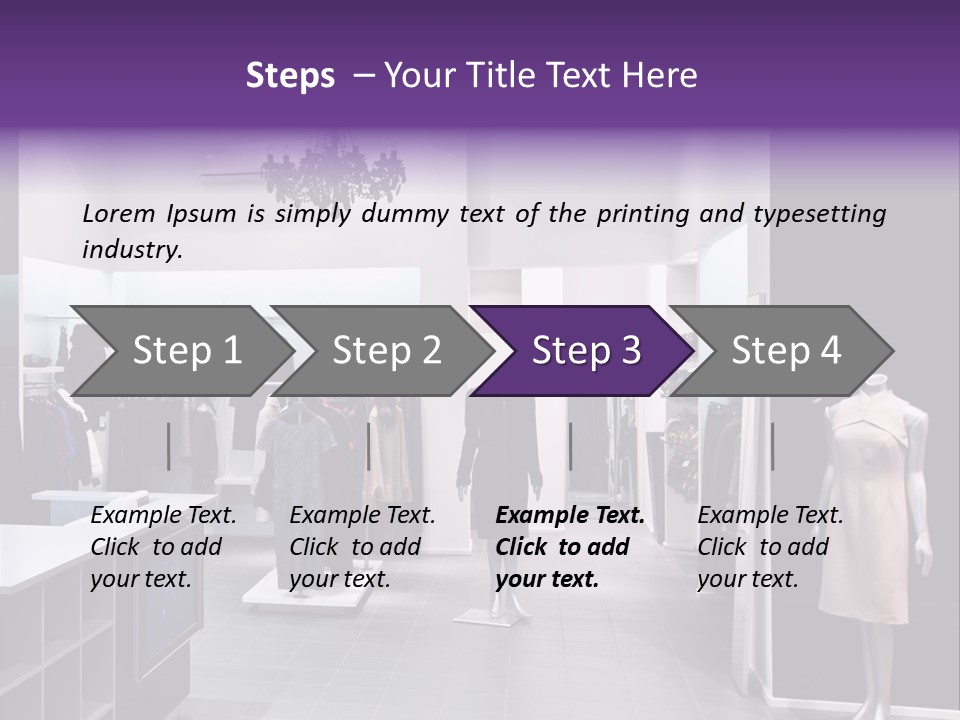 Shopping Department Clothing PowerPoint Template