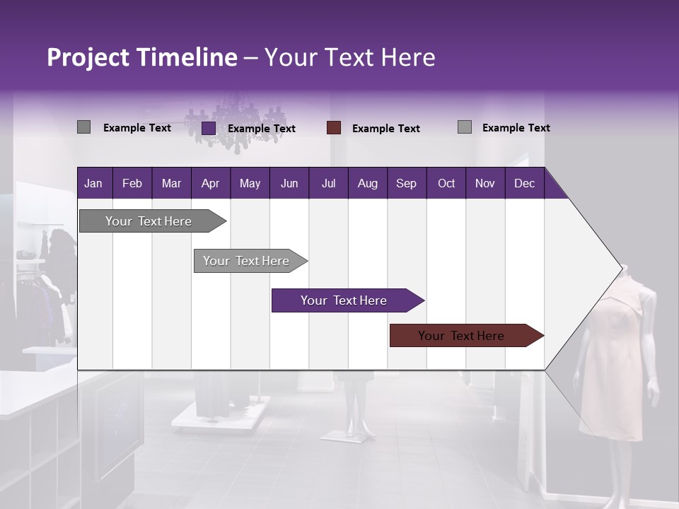 Shopping Department Clothing PowerPoint Template