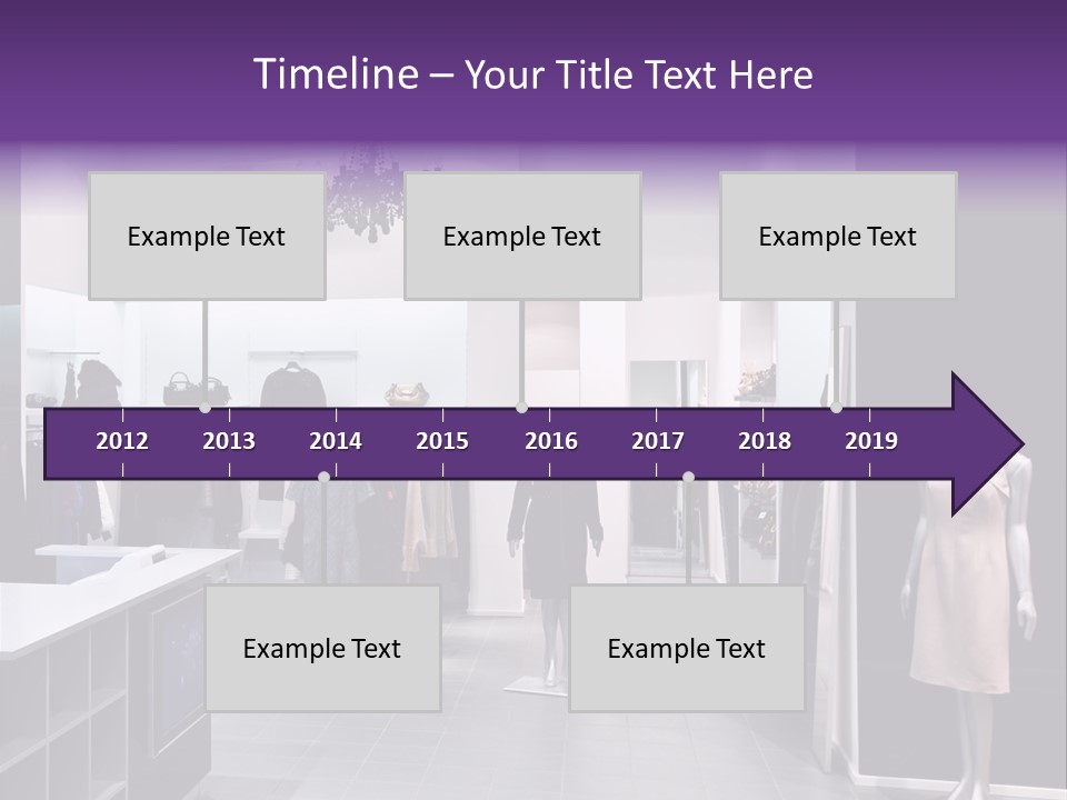 Shopping Department Clothing PowerPoint Template