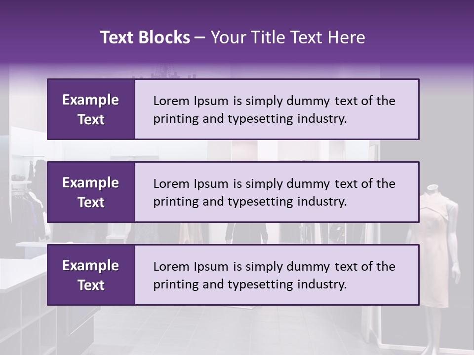 Shopping Department Clothing PowerPoint Template
