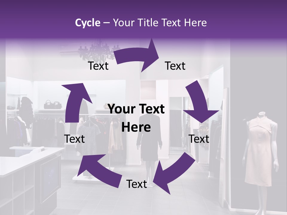 Shopping Department Clothing PowerPoint Template