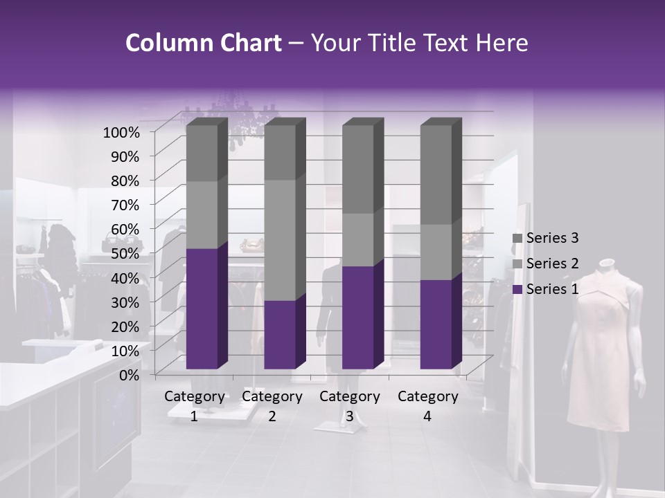 Shopping Department Clothing PowerPoint Template