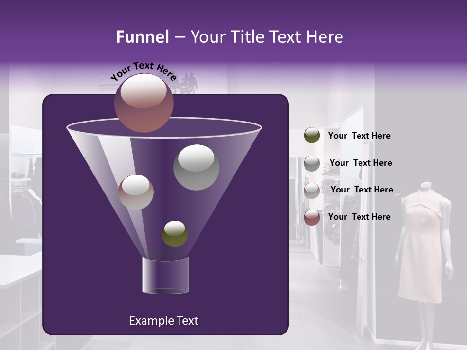 Shopping Department Clothing PowerPoint Template