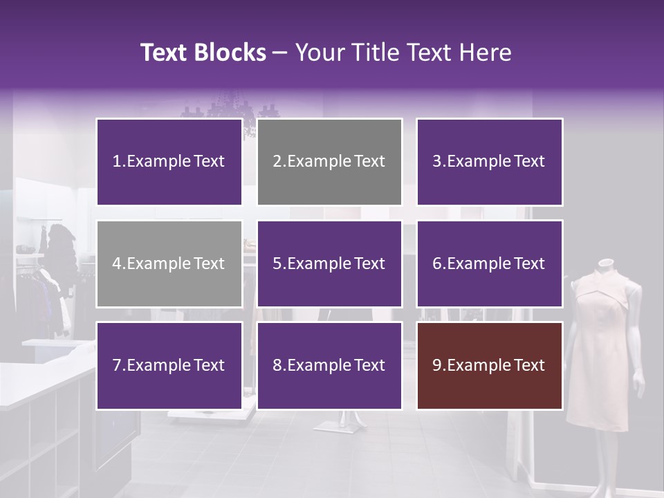 Shopping Department Clothing PowerPoint Template