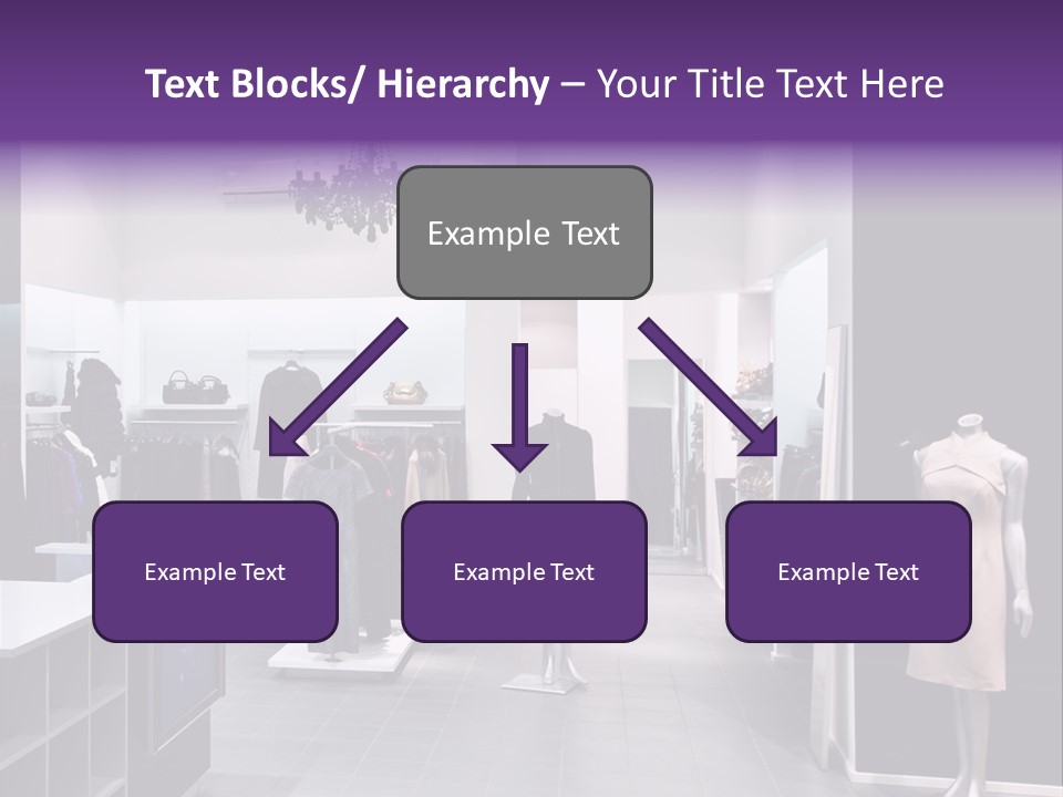 Shopping Department Clothing PowerPoint Template