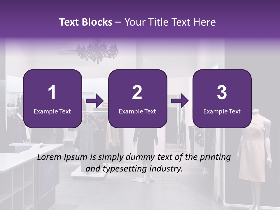 Shopping Department Clothing PowerPoint Template