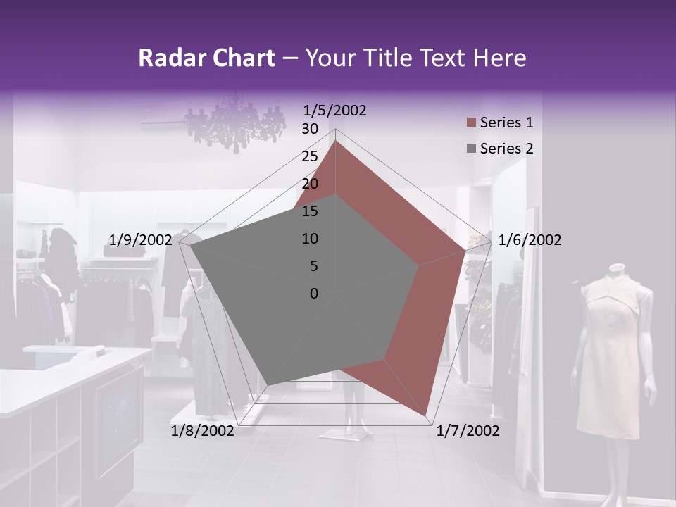 Shopping Department Clothing PowerPoint Template