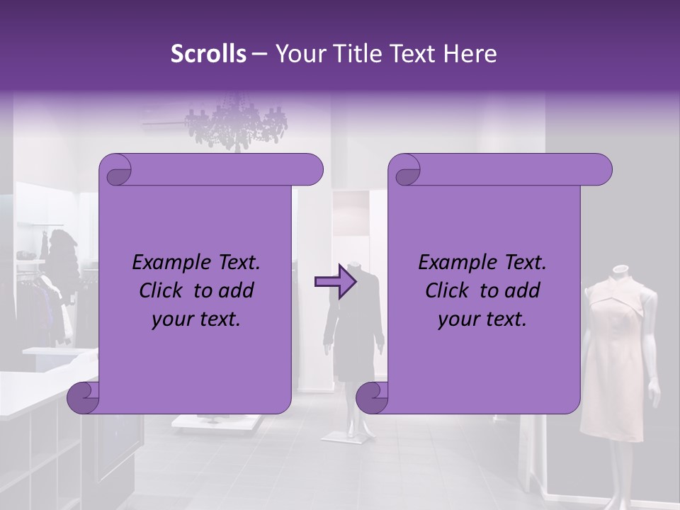 Shopping Department Clothing PowerPoint Template