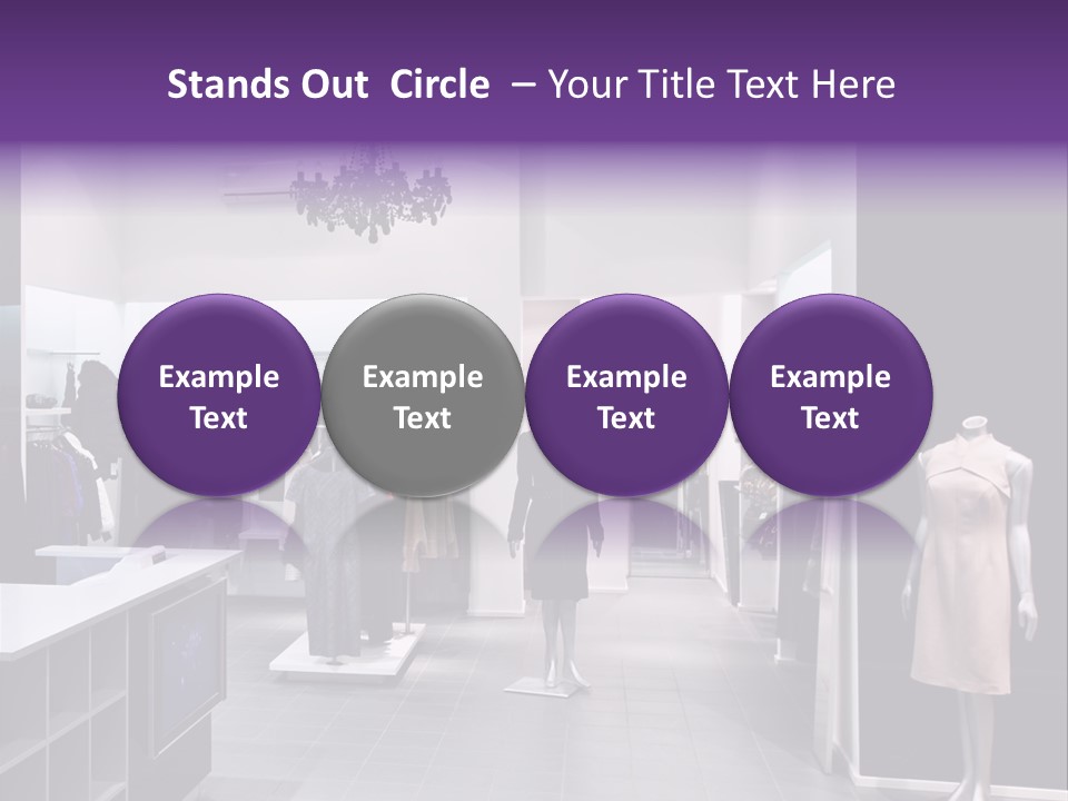 Shopping Department Clothing PowerPoint Template