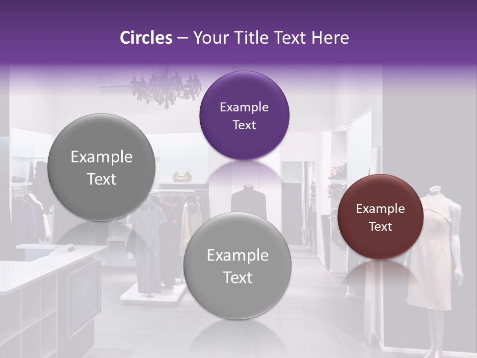 Shopping Department Clothing PowerPoint Template