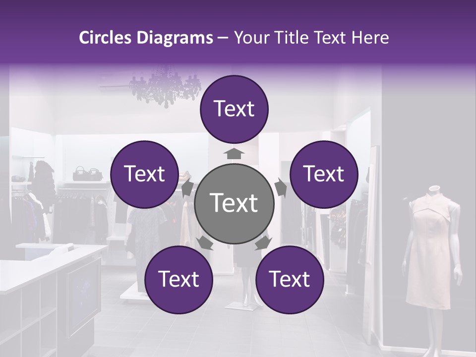 Shopping Department Clothing PowerPoint Template