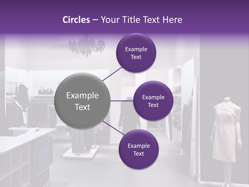 Shopping Department Clothing PowerPoint Template