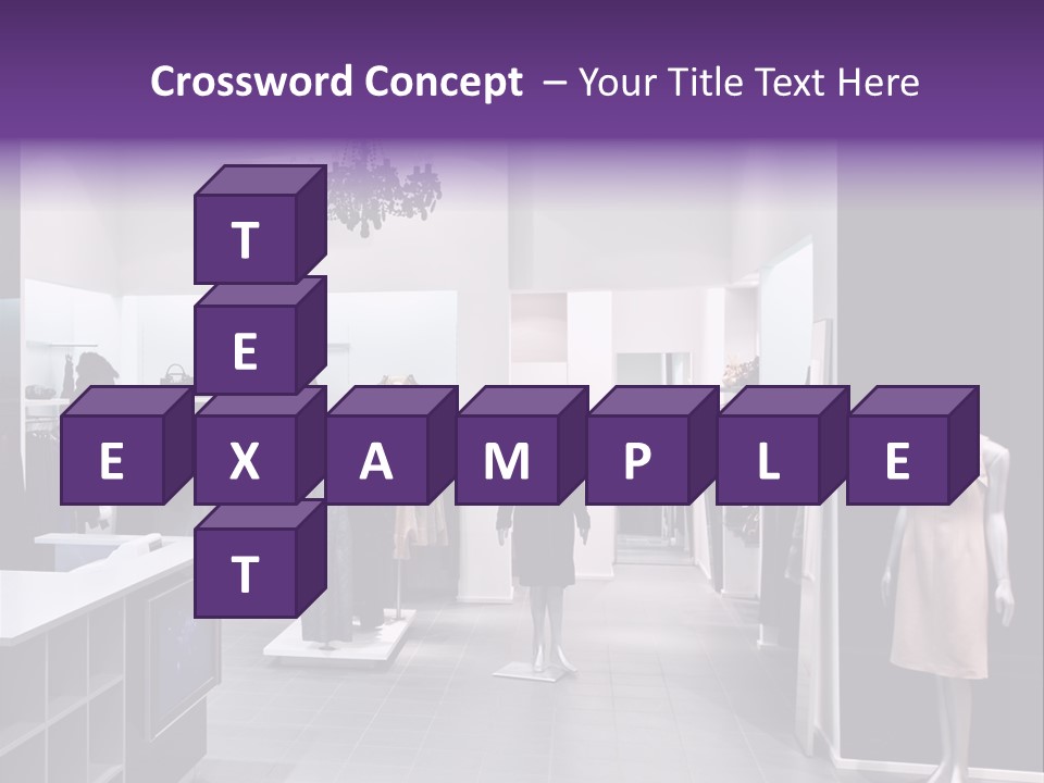 Shopping Department Clothing PowerPoint Template