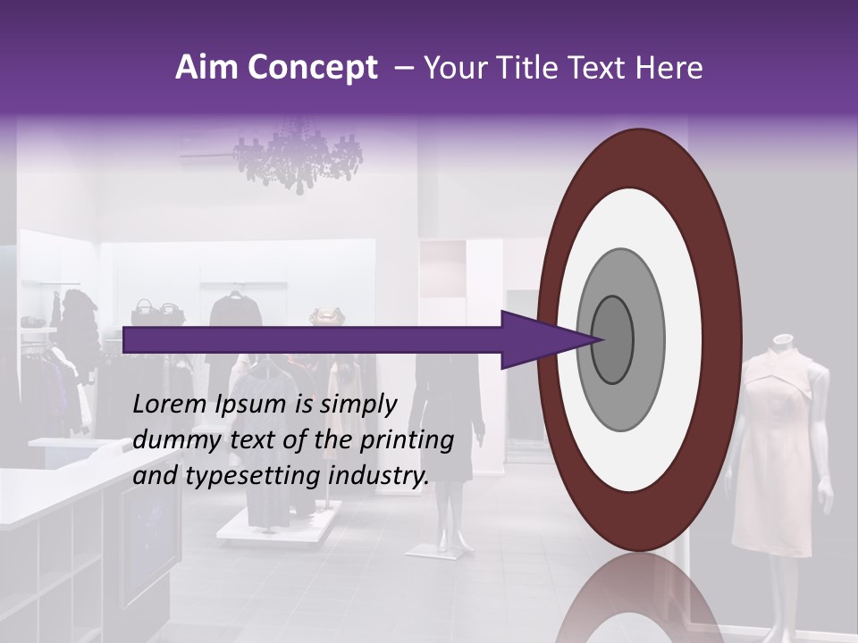 Shopping Department Clothing PowerPoint Template