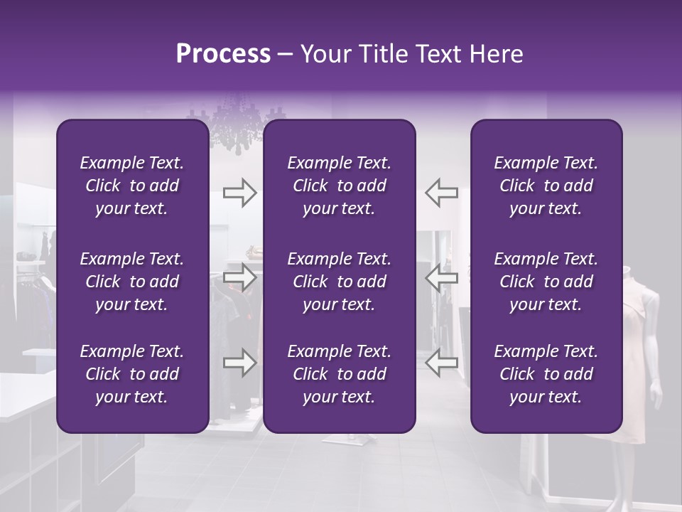 Shopping Department Clothing PowerPoint Template