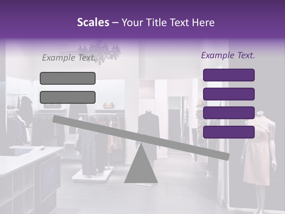 Shopping Department Clothing PowerPoint Template