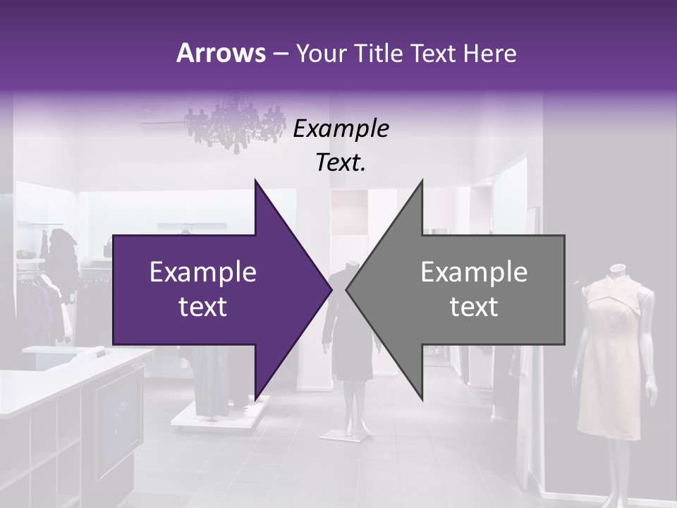 Shopping Department Clothing PowerPoint Template