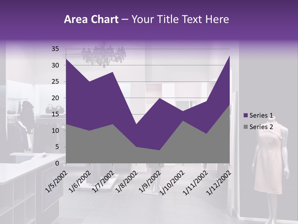 Shopping Department Clothing PowerPoint Template