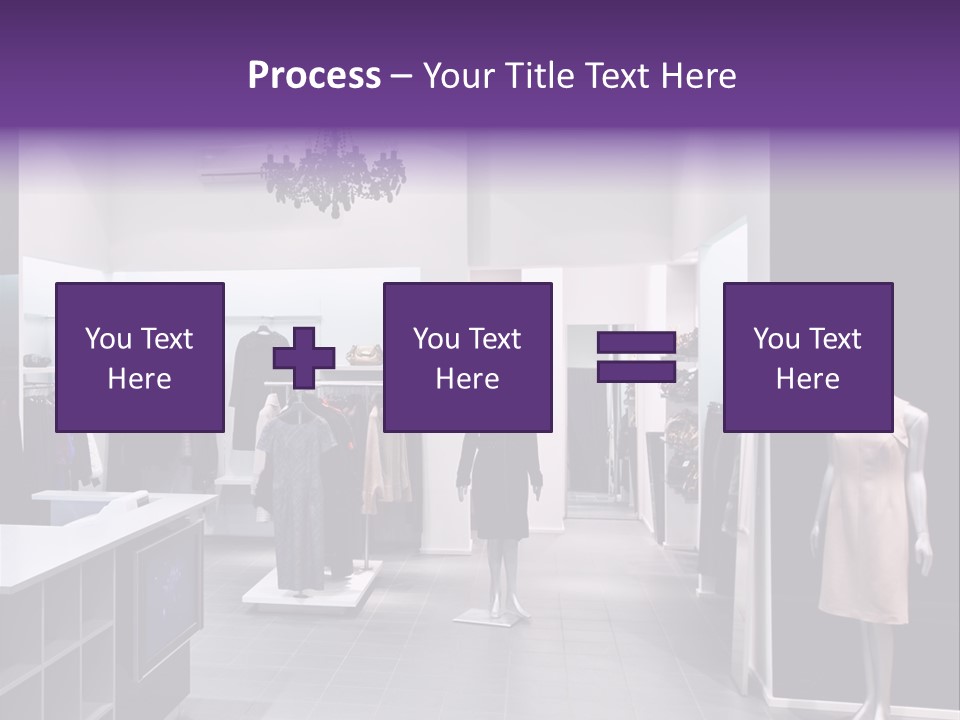 Shopping Department Clothing PowerPoint Template