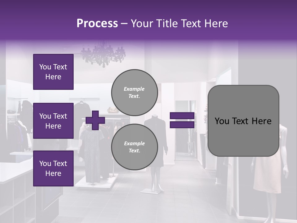 Shopping Department Clothing PowerPoint Template