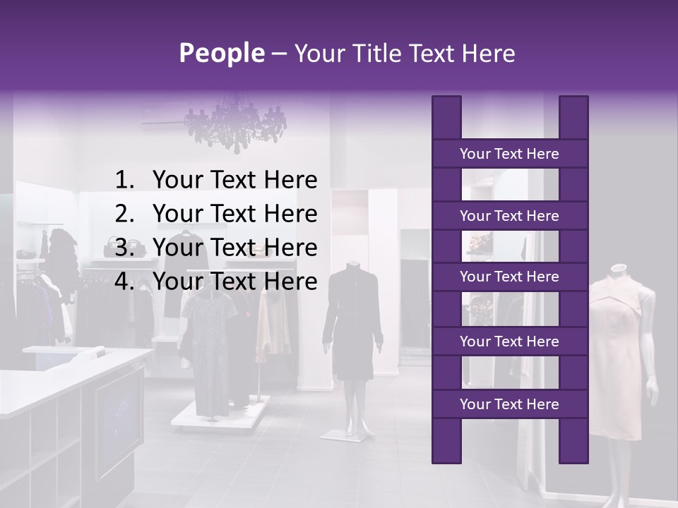 Shopping Department Clothing PowerPoint Template