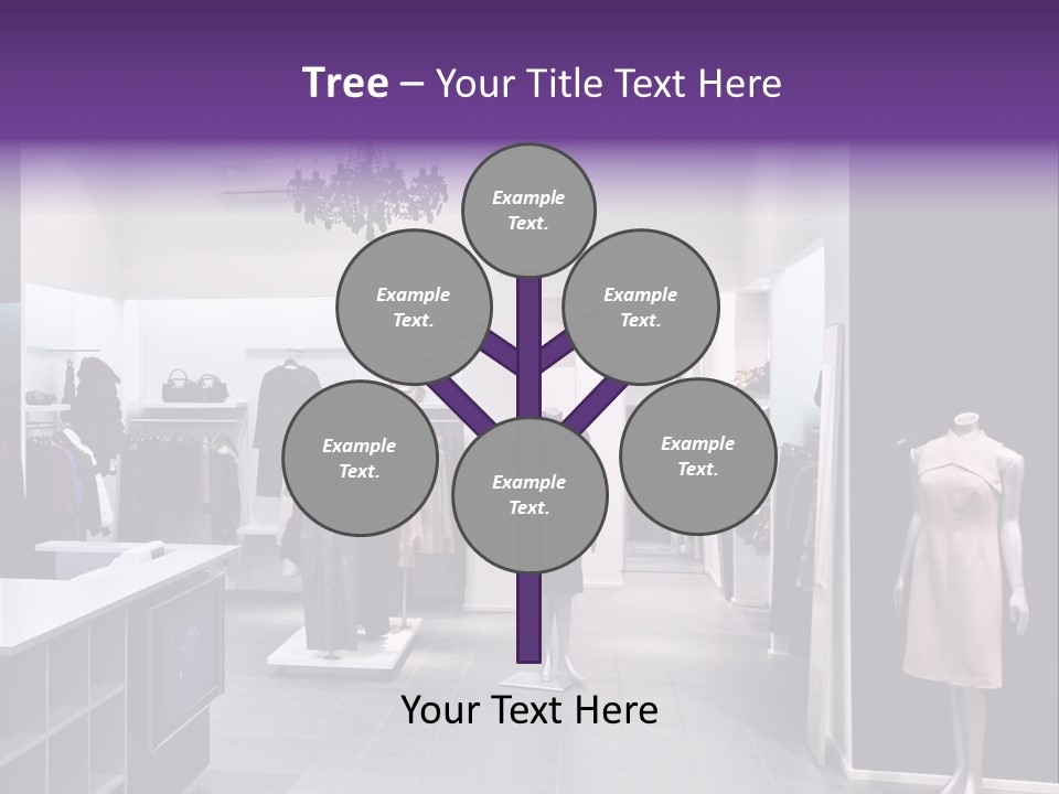 Shopping Department Clothing PowerPoint Template