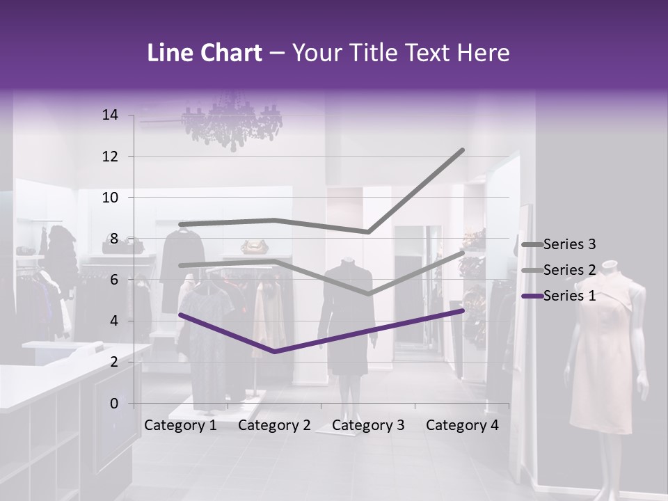 Shopping Department Clothing PowerPoint Template