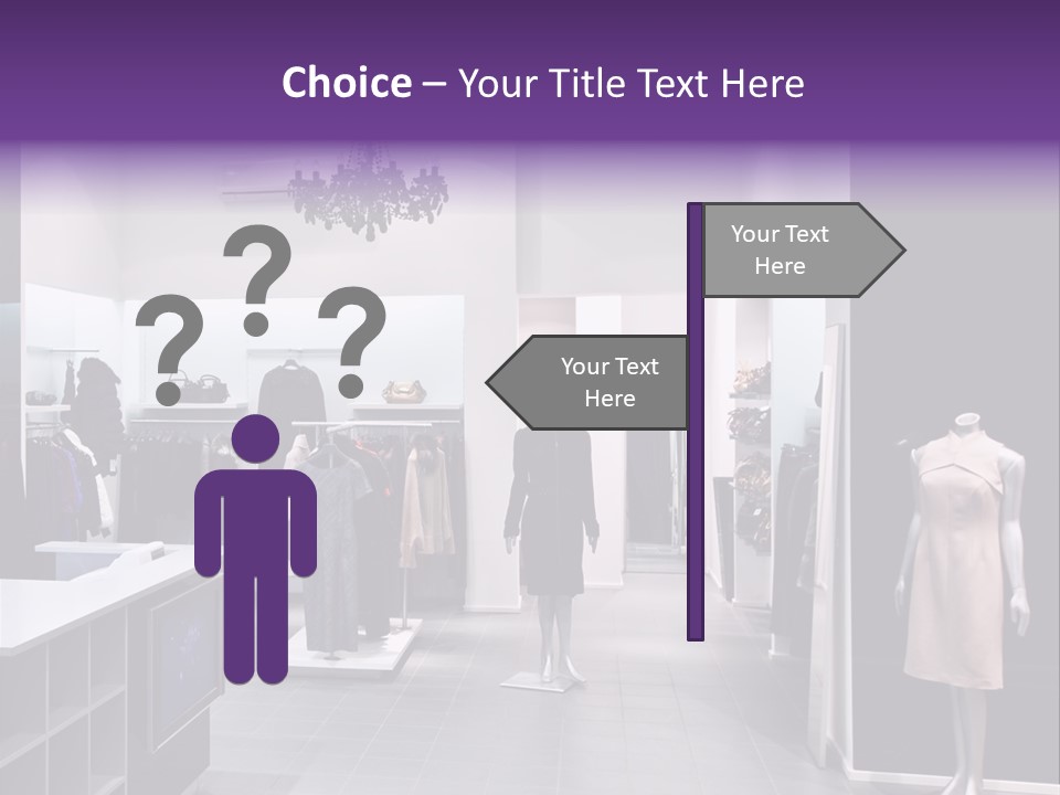 Shopping Department Clothing PowerPoint Template