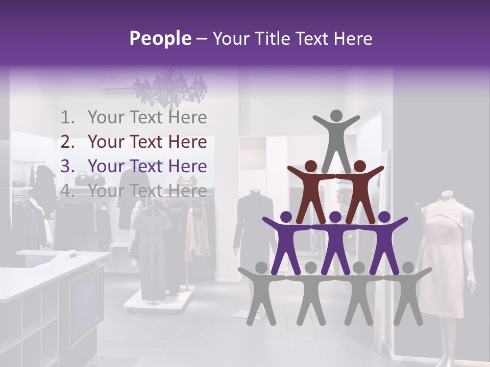 Shopping Department Clothing PowerPoint Template